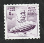 Sellos de Europa - Hungr�a -  3148 - 150 Anivº del nacimiento de Ferdinand von Zeppelin