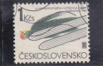 Stamps Czechoslovakia -  SALTO DE ESQUÍ