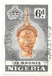 Sellos de Africa - Nigeria -  rostro de bronce