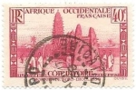 Stamps : Africa : Ivory_Coast :  arquitectura
