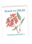 Sellos de America - Brasil -  Erythrina crista-galli