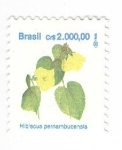 Sellos de America - Brasil -  Hibiscus pernambucensis