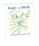 Stamps Brazil -  Jacaranda minosifolia