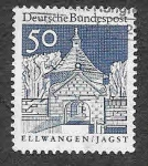 Stamps Germany -  943 - Puerta del Castillo de Ellwangen