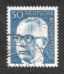 Stamps Germany -  1033 - Gustav Walter Heinemann