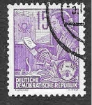 Stamps Germany -  161 -  Operador de Teletipo