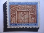Stamps : Europe : Vatican_City :  Cuidad del Vaticano - San Pedro, Tumba del Faraón Wadi-es-Sebua - Serie:Preservación de los Monument