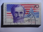 Stamps Germany -  Carl Schurz, político y reformador  estadounidense - Bicentenario de la Revolución Americana. - 