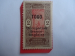 Stamps Togo -  África Occidental - Ocupación Franco-Ingles-Serie:1913-1939)-Nativo trepando una Palmera.-