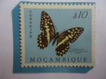 Sellos del Mundo : Africa : Mozambique : Citrus Swallowtail - Papilio Demodocus - Mariposa.