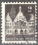 Stamps Germany -  El Romer, Frankfurt am Main.Ocupación aliada general.