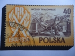 Sellos de Europa - Polonia -  Wczasy Pracownicze - 10 Aniversario del PRL (1944-1954)- Vacaciones por Motivos de Trabajos