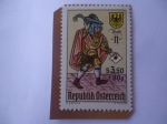 Stamps Austria -  Día del Sello - Enviado (15° Cty.)