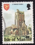 Stamps United Kingdom -  Isla de man-St. Ninian's Church.