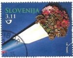Sellos de Europa - Eslovenia -  flores