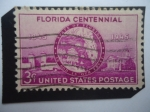 Sellos de America - Estados Unidos -  Florida Centennial- El Centenario de la Estadidad de la Florida (1845-1945) - Serie: Estado de la Fl