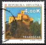 Stamps : Europe : Croatia :  CASTILLO  TRAKOSCAN,  ZAGORJE.  Scott 207.