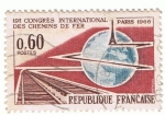 Stamps France -  19ª  Congres Inter. des Chemins de Fer