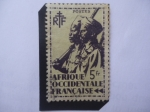 Stamps France -  África Occidental Francesa,1945 - Soldados Coloniales.