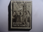 Stamps : Europe : Vatican_City :  Año de los Refugiados Mundiales, 1959-1960 - Pintura de Refugiados.