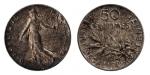 monedas de Europa - Francia -  50 CENTIMES