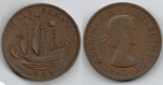 monedas de Europa - Reino Unido -  HALF PENNY