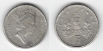 monedas de Europa - Reino Unido -  FIVE PENCE