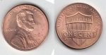 monedas de America - Estados Unidos -  one cent