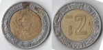 monedas del Mundo : America : M�xico :  2 pesos