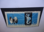 Stamps Hungary -  Conferencias de Ministros Postales de países Comunistas. - Sirena - Radio - Antenas.