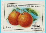 Stamps : Africa : Madagascar :  Naranjas