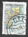 Stamps Mozambique -  388 - Mapa de Mozambique