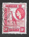 Sellos de Africa - Kenya -  104 - Jirafa (Kenia, Uganda y Tanganica)