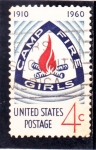 Stamps United States -  Emblema de Camp Fire Girls