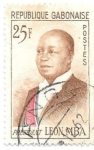 Stamps Gabon -  presidente leon mba