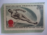 Sellos de Europa - Francia -  Campeonatos Mundiales de Esquí Acuático 1963.