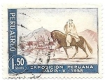 Stamps : America : Peru :  exposición de París
