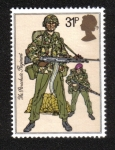 Sellos del Mundo : Europa : Reino_Unido : Uniformes del ejército británico, paracaidistas (regimiento de paracaidistas, 1983)