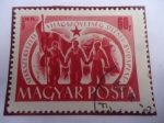 Stamps Hungary -  Congreso Sindical Mundial - Trabajadores con Bandera.