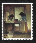 Stamps United Kingdom -  Pinturas, 'Tante Elizabeth' (E. Blampied)