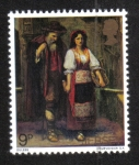 Stamps United Kingdom -  Pinturas, 'El mendigo ciego' (W.W. Ouless)