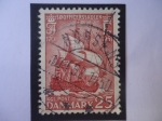 Stamps Denmark -  Buque de la Línea 