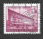 Stamps Hungary -  967 - Sede Central de la Construcción