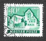 Stamps Hungary -  1358 - Castillo de Simontornya