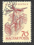 Stamps Hungary -  C193 - Avión sobre Gyor
