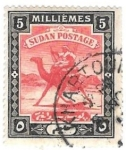 Stamps Sudan -  Correo a camello