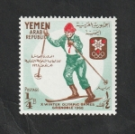 Sellos del Mundo : Asia : Yemen :  197 - Olimpiadas de invierno Grenoble 1968