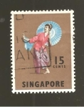 Sellos de Asia - Singapur -  INTERCAMBIO