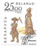 Stamps Belarus -  muñecas de paja
