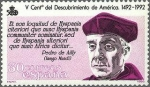 Stamps : Europe : Spain :  2863 - V Centenario del descubrimiento de América - Pedro de Ailly (1380-1454)